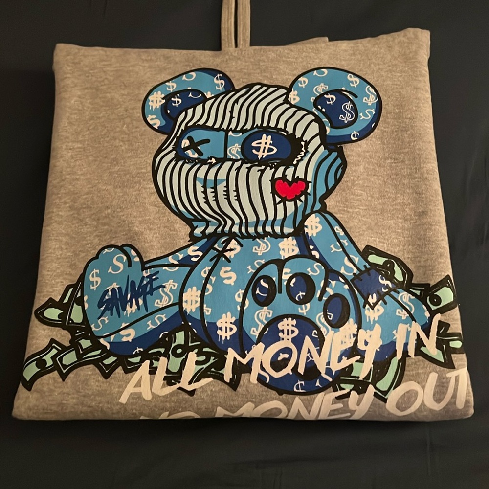 Brand new 3Forty hoodie All money in No money out